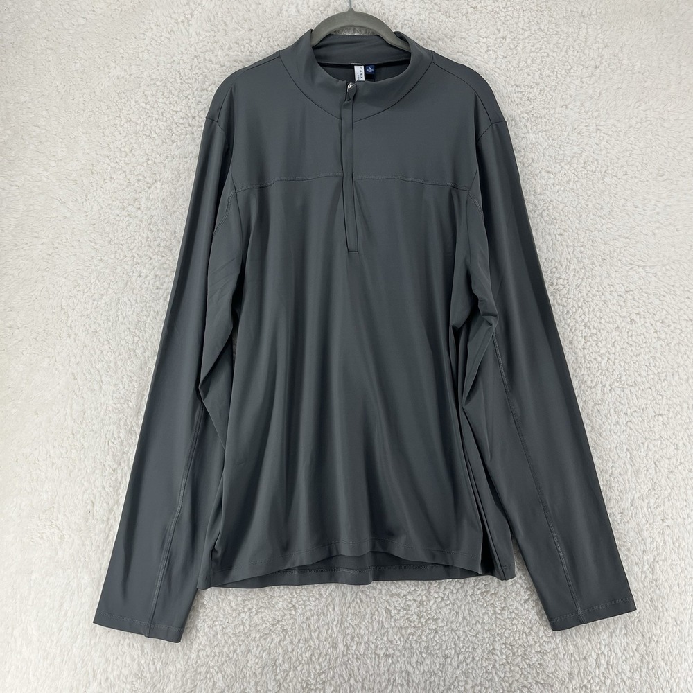 Cabana Life Top Men's Size XL Long Sleeve UPF 50+ Gray BRAND NEW Performance Top